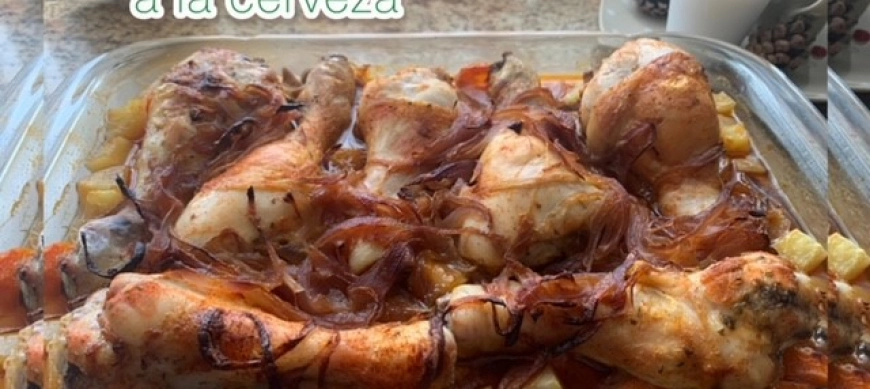Muslos de pollo a la cerveza