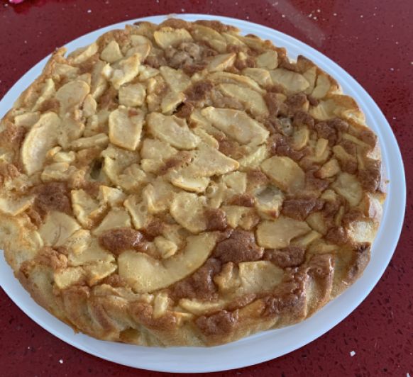 TARTA DE MANZANA Y CARAMELO