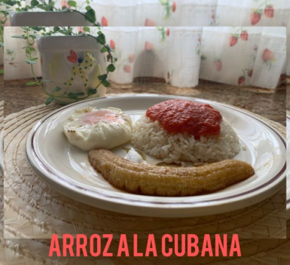 Arroz a la cubana