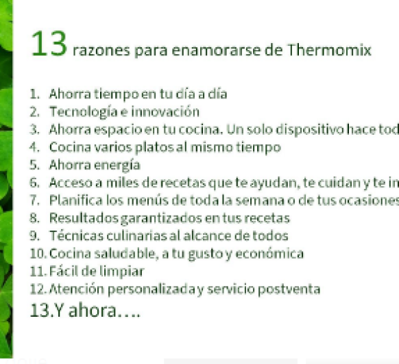 13 Razones para enamorarse de Thermomix